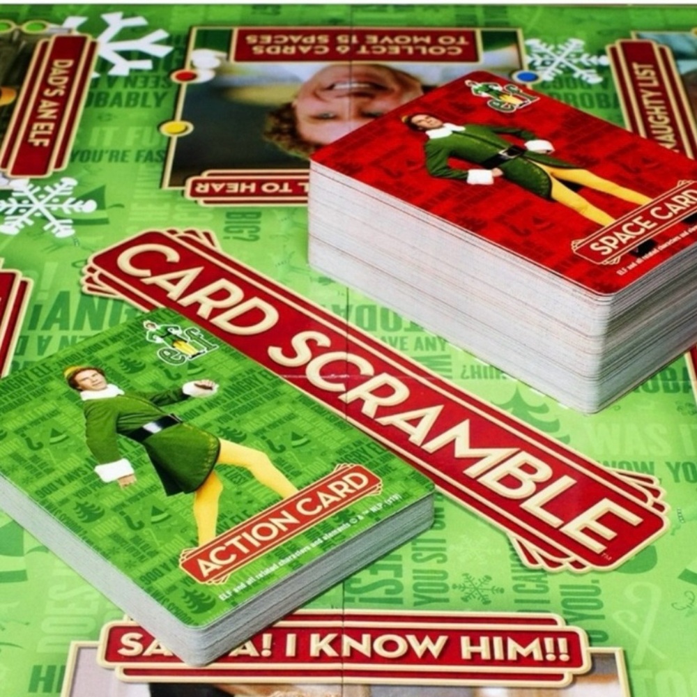 NEW Elf Card Scramble Game - Christmas Party Board Game (2-4 Players, Ages 12+) - Picture 8 of 9
